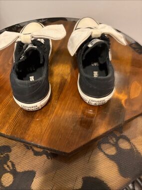 All-Star Converse, black and white sneakers with the beautiful white bow on top